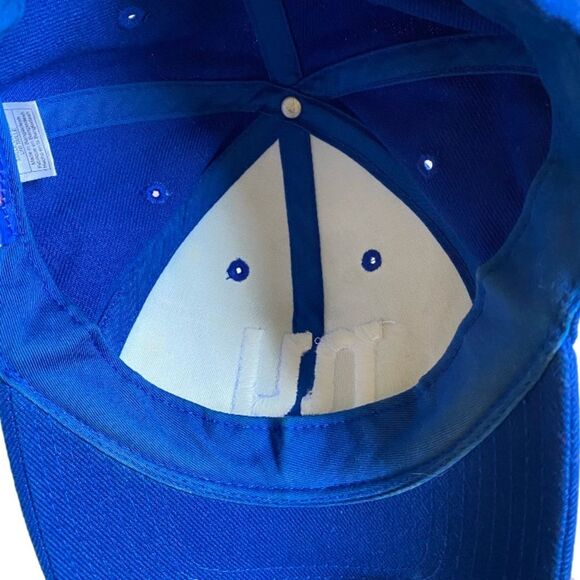 New York Giants NFL Reebok Hat Cap Blue White Adjustable Strapback One Size - Picture 8 of 14